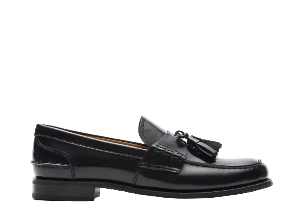Church’s Women's Tiverton W Calfskin "Black" DD0086_9EM_F0AAB Rubber Sole