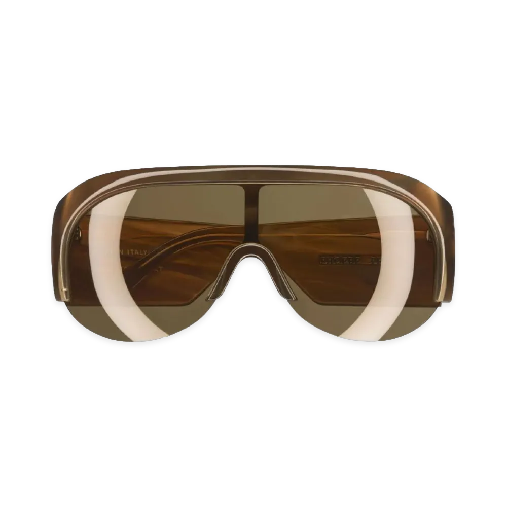 PHOEBE PHILO Women's Sunglasses "Dark Khaki"