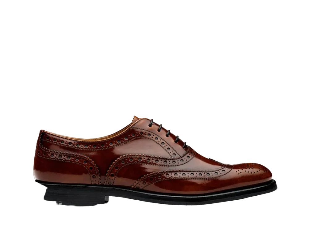 Church’s WMNS Burwood Wg Polished Binder Calf "Tabaco" DE0001_9EM_F0AEY_F_B000 Diamond Rubber Sole
