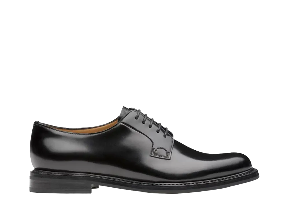 Church’s Women's Shannon 2 Wr Polished Binder Calf "Black" DE0009_9XV_F0AAB_F_B000 Diamond Rubber Sole