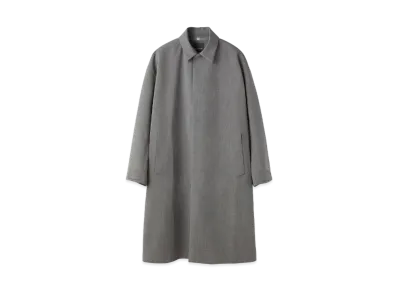 DESCENTE Allterrain Hard Shell Bal Collar Wool Coat "Heather Gray"