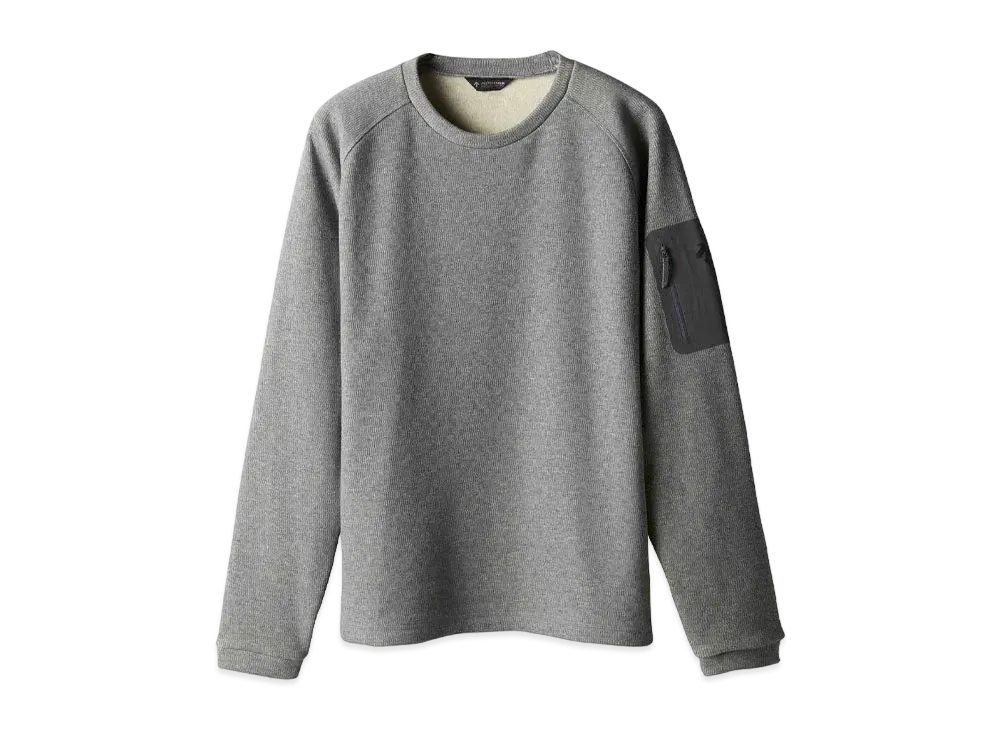 DESCENTE ALLTERRAIN Bomber L/S Crew "Heather Gray"