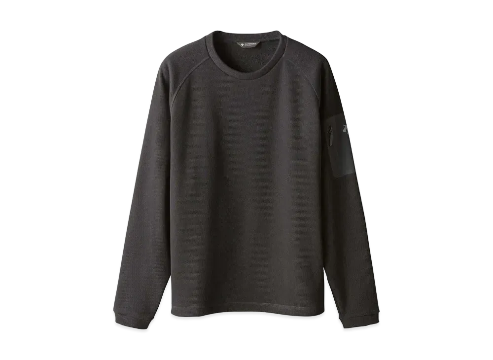 DESCENTE ALLTERRAIN Bomber L/S Crew "Black"