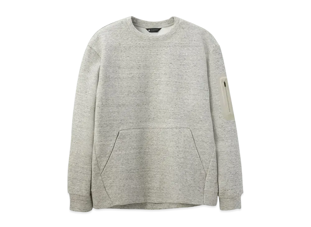 DESCENTE ALLTERRAIN 81 Melange Crewneck Sweat "Heatther White"