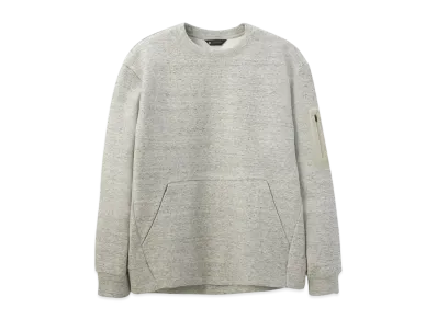 DESCENTE ALLTERRAIN 81 Melange Crewneck Sweat "Heatther White"