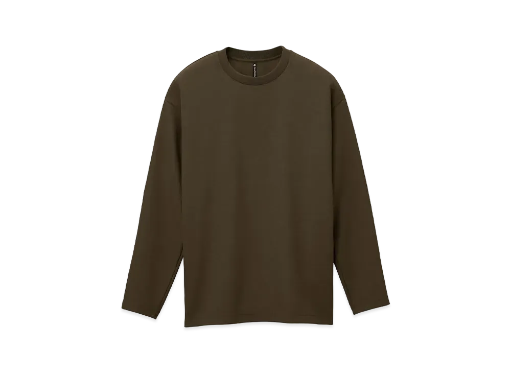 DESCENTE ALLTERRAIN I/O Stretch Twill L/S T-Shirts "Demitasse Brown"