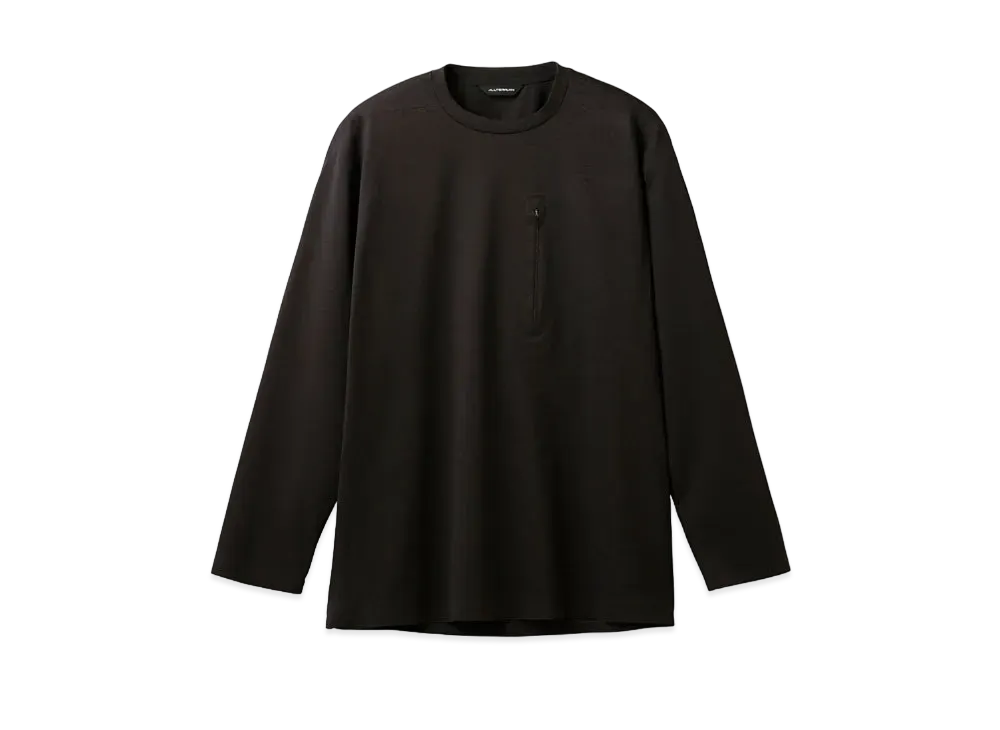 DESCENTE ALLTERRAIN L/S Crew Neck Tee "Black"