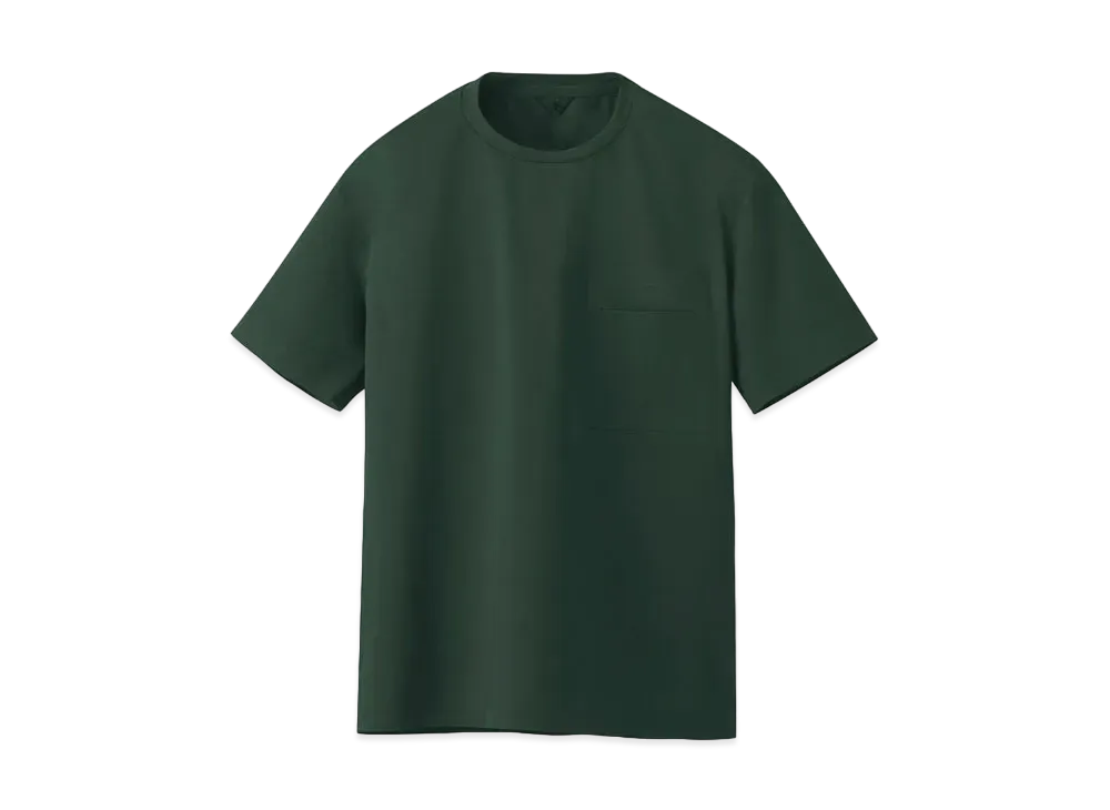 DESCENTE ALLTERRAIN Crean Cut Seamless T- Shirt "Darkish Green"