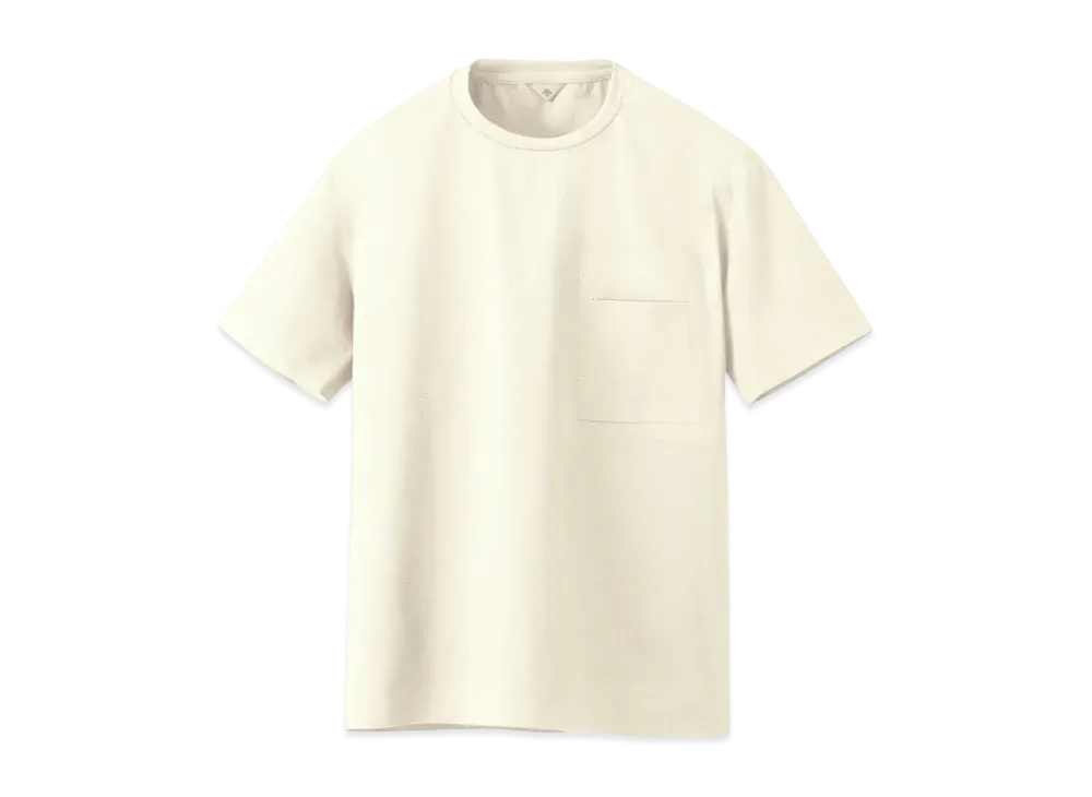 DESCENTE ALLTERRAIN Crean Cut Seamless T- Shirt "Unbleached White"