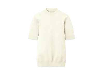 DESCENTE ALLTERRAIN Five-Quarter Bottleneck Shirts "Unbleached White"