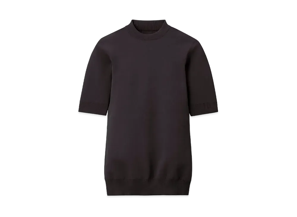 DESCENTE ALLTERRAIN Five-Quarter Bottleneck Shirts "Black"