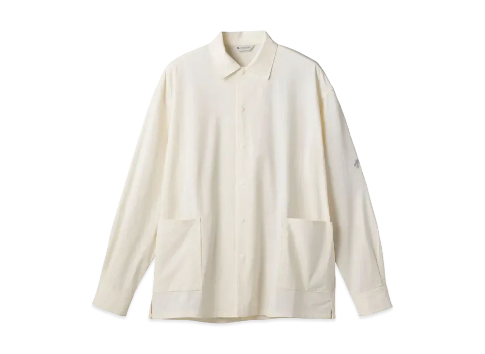 DESCENTE ALLTERRAIN 81 Open Collar L/S Shirt "Snow White"