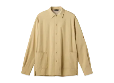 DESCENTE ALLTERRAIN 81 Open Collar L/S Shirt "Yellow Beige"