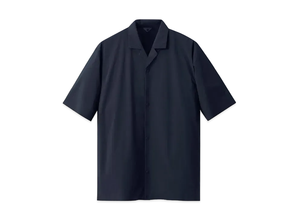 DESCENTE ALLTERRAIN Untrimmed H/S Open Collar Shirts "Navy"