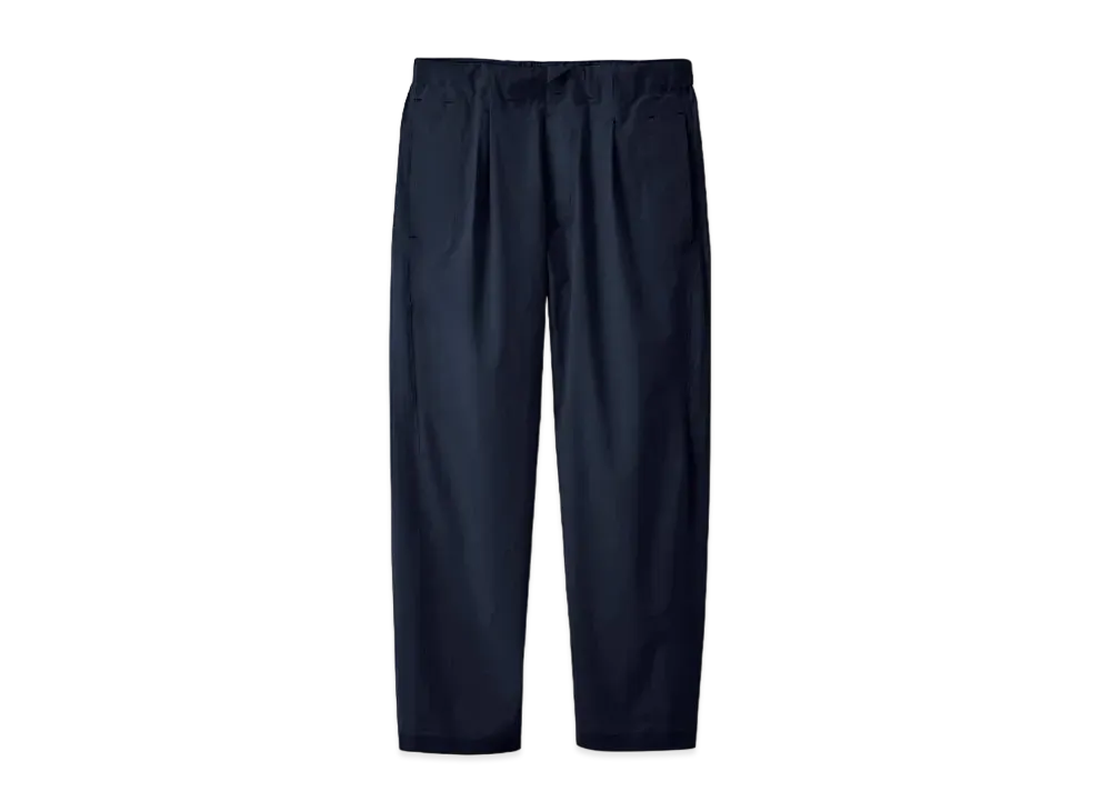 DESCENTE ALLTERRAIN One Tuck Wide Tapered Stretch Pants "Navy"