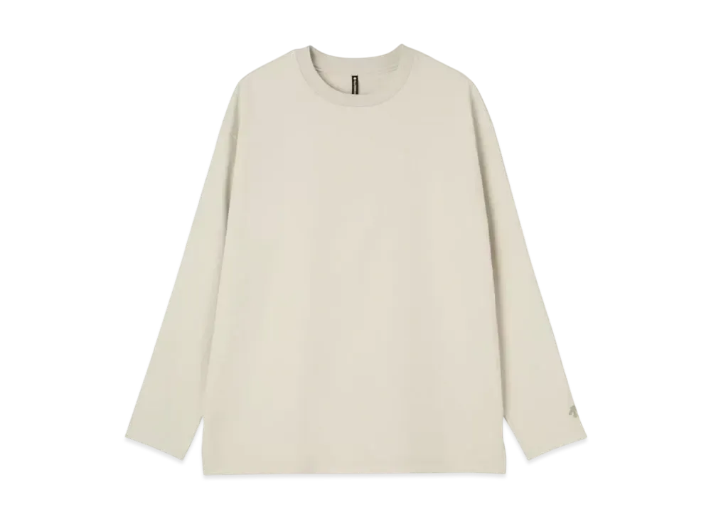 DESCENTE ALLTERRAIN Stretch Twill Long Sleeve T-Shirt "Gray Beige"