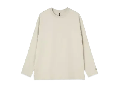 DESCENTE ALLTERRAIN Stretch Twill Long Sleeve T-Shirt "Gray Beige"