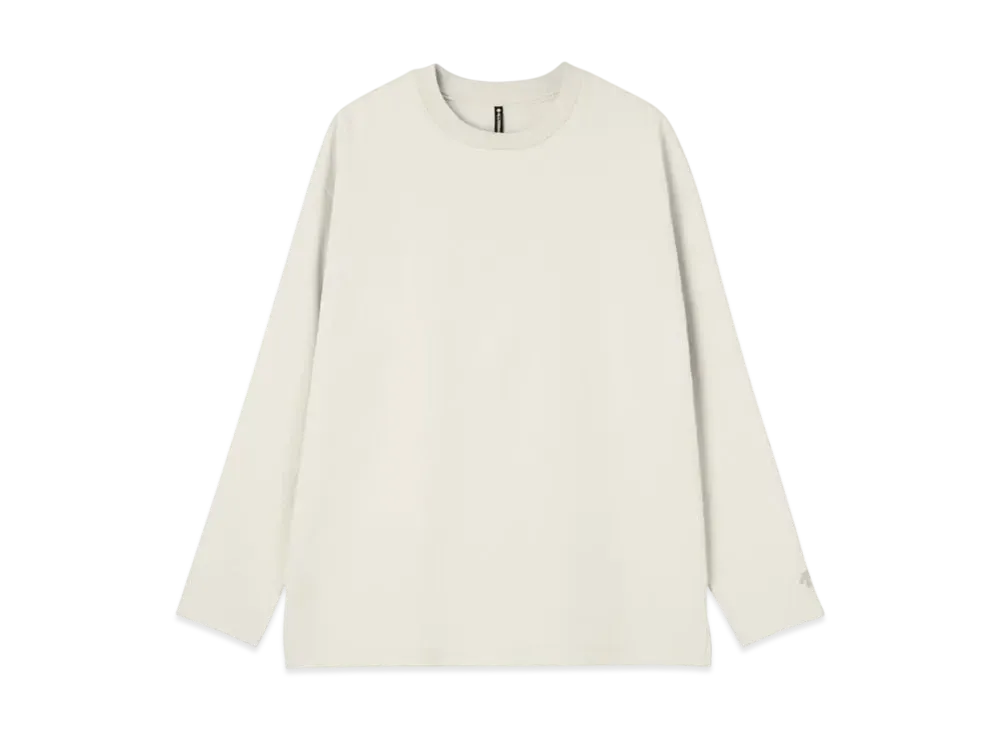 DESCENTE ALLTERRAIN Stretch Twill Long Sleeve T-Shirt "White"