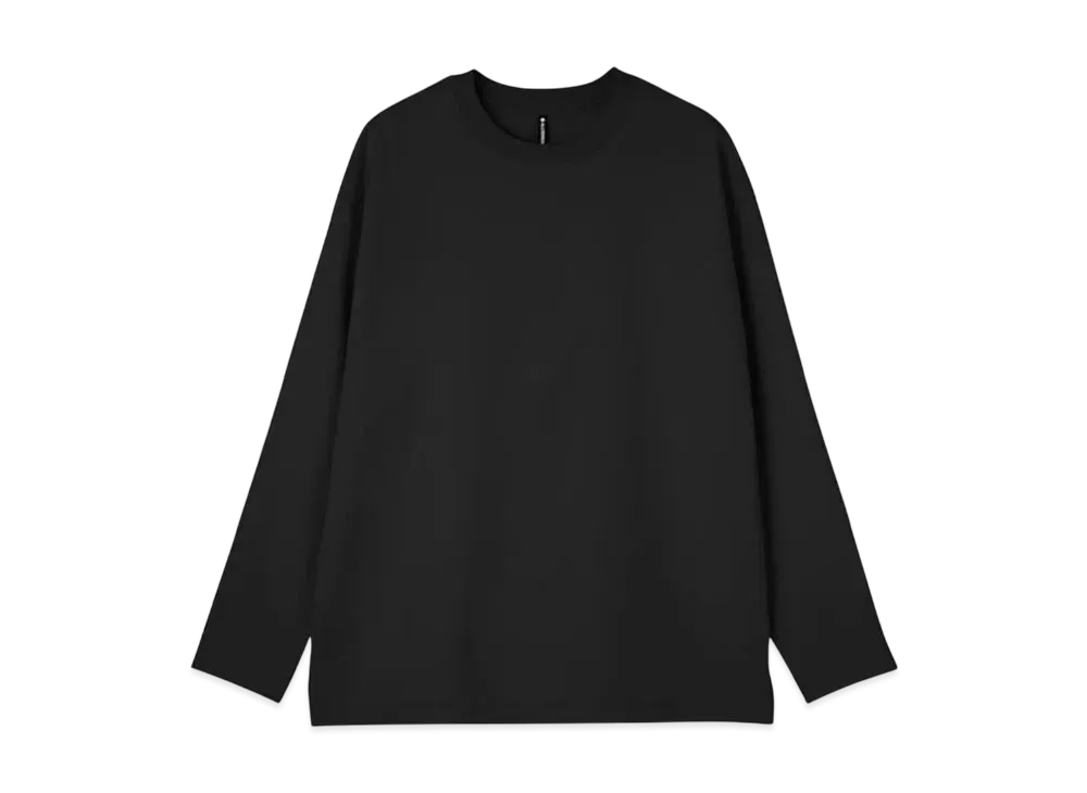DESCENTE ALLTERRAIN Stretch Twill Long Sleeve T-Shirt "Smoke Black"
