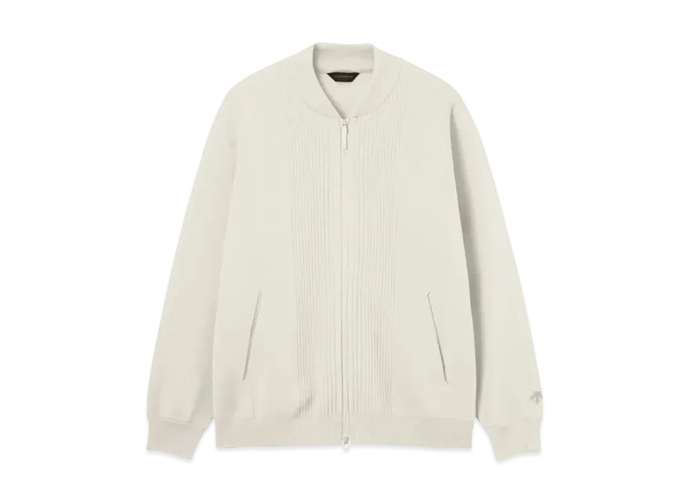 DESCENTE ALLTERRAIN Fusion Knit Ma-1 Jacket "Snow White"