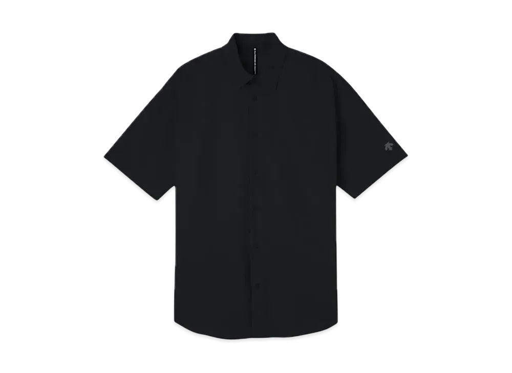 DESCENTE ALLTERRAIN Solotex Half Sleeve Regular Collar Shirt "Graphite Navy"