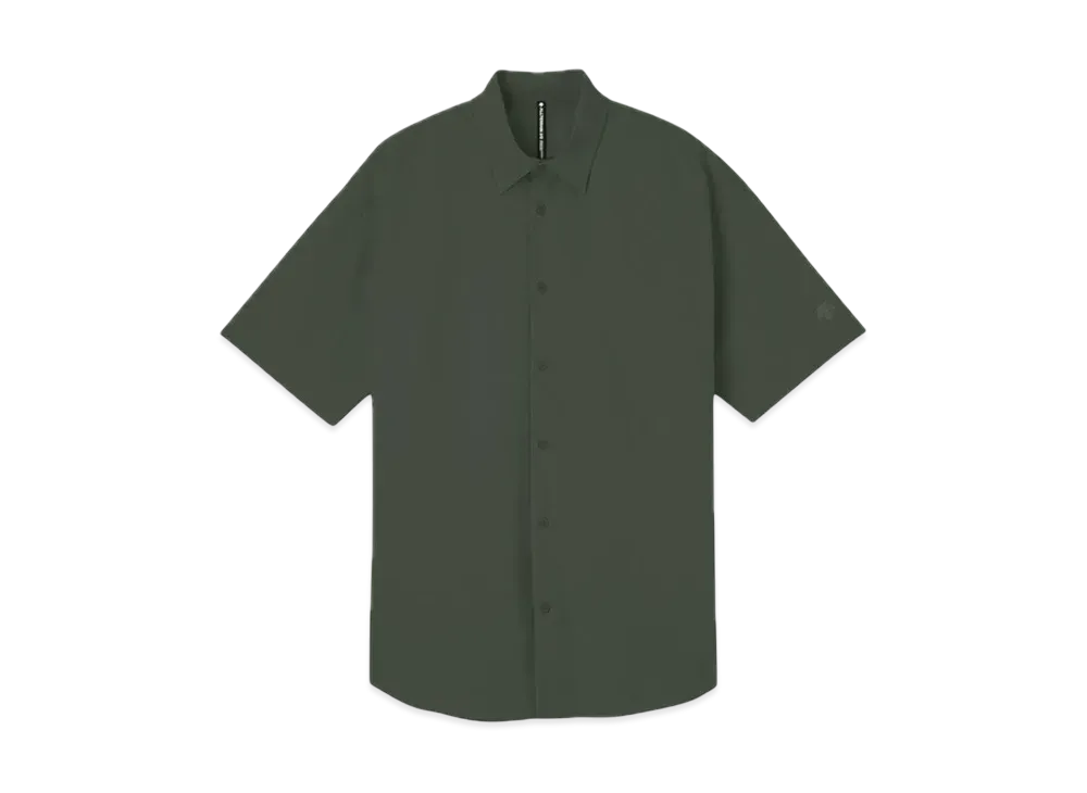 DESCENTE ALLTERRAIN Solotex Half Sleeve Regular Collar Shirt "Slate Forest"