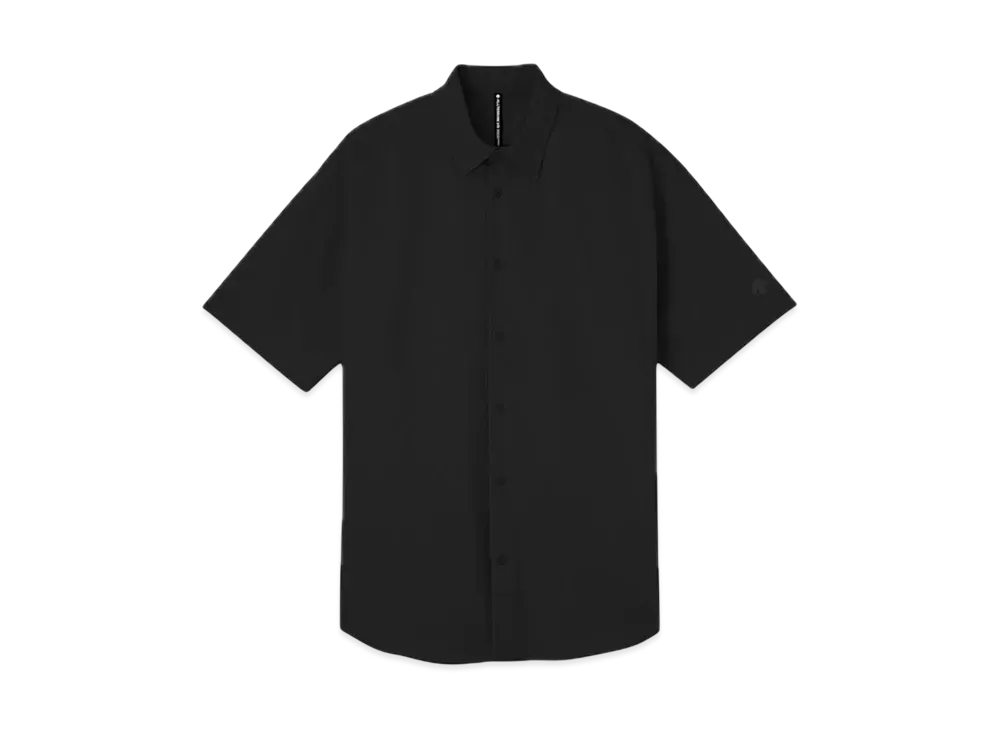 DESCENTE ALLTERRAIN Solotex Half Sleeve Regular Collar Shirt "Smoke Black"