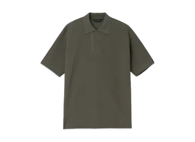 DESCENTE ALLTERRAIN Fusion Knit Polo Shirt "Asphalt Gray"