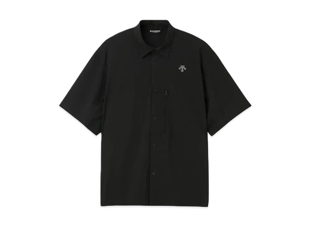 DESCENTE ALLTERRAIN Windshell Half Sleeve Shirt "Black"