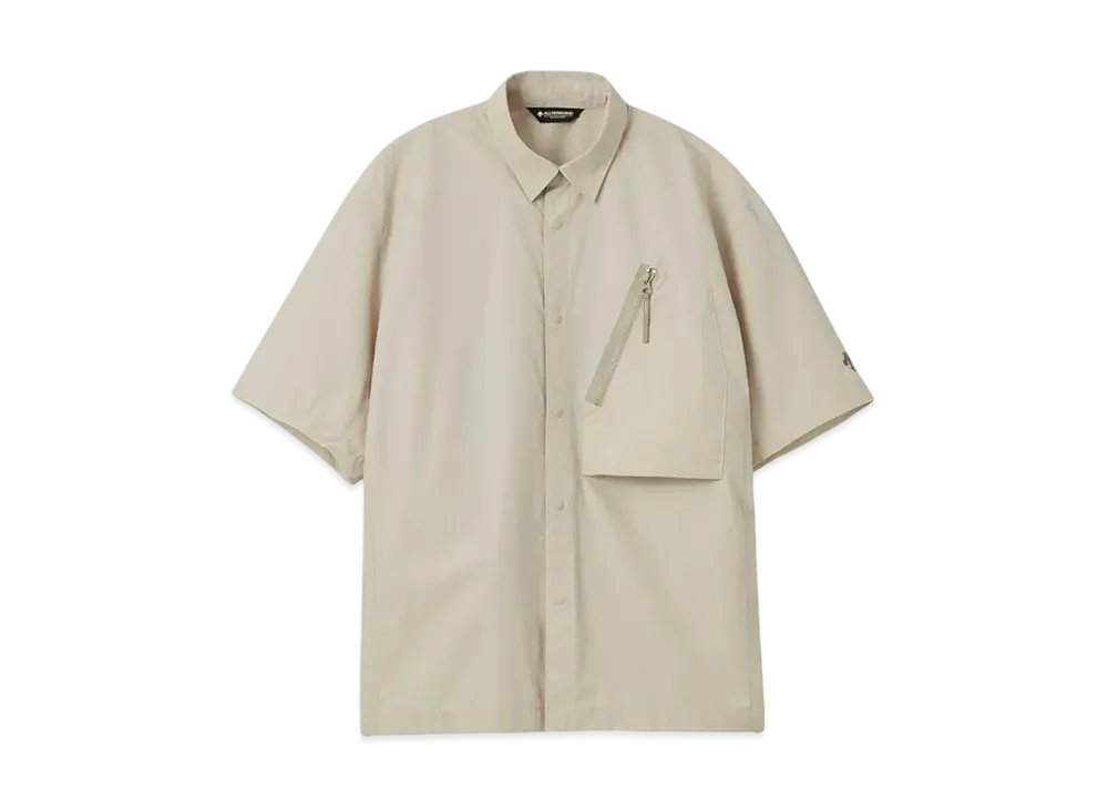 DESCENTE ALLTERRAIN Steep Pocket Half Sleeve Shirt "Oatmeal"