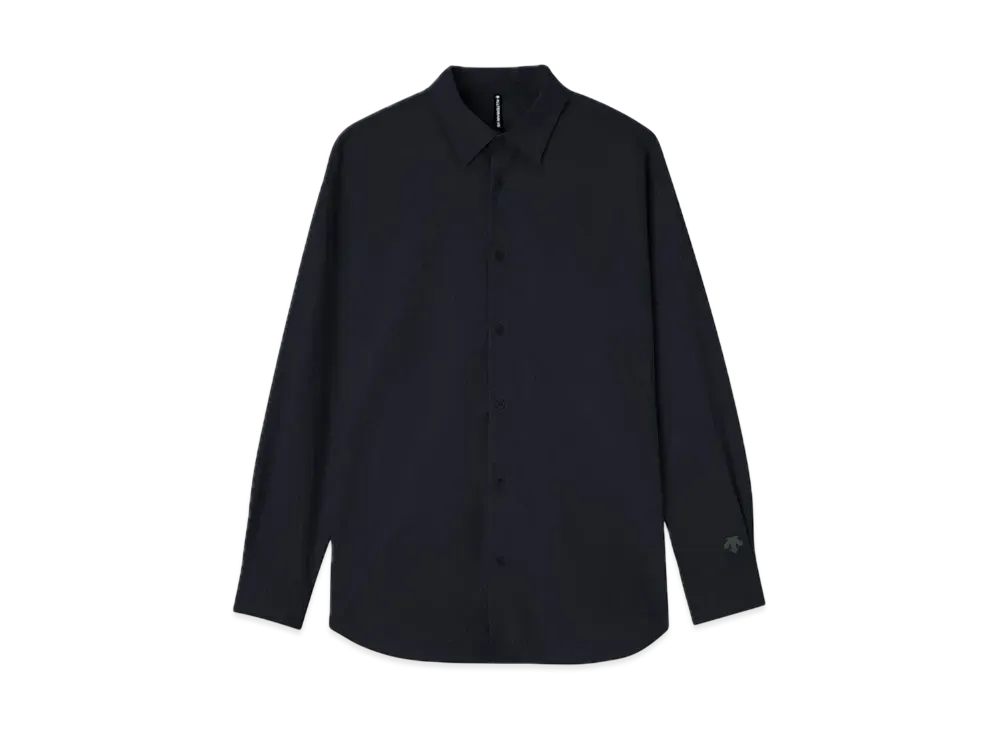 DESCENTE ALLTERRAIN Solotex Long Sleeve Regular Collar Shirt "Graphite Navy"
