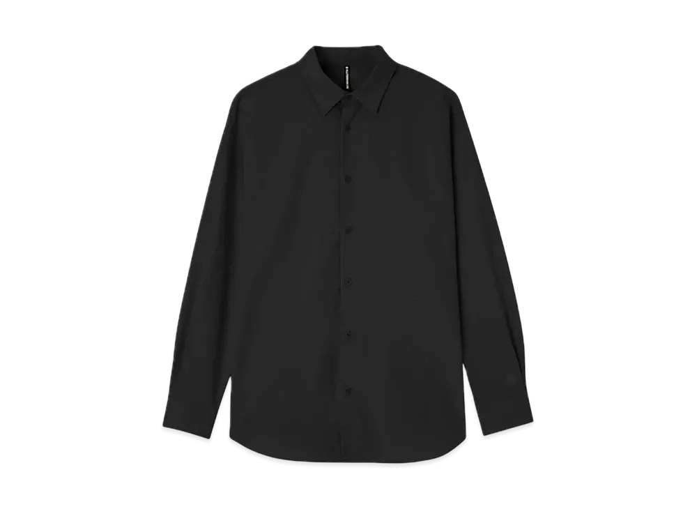 DESCENTE ALLTERRAIN Solotex Long Sleeve Regular Collar Shirt "Smoke Black"