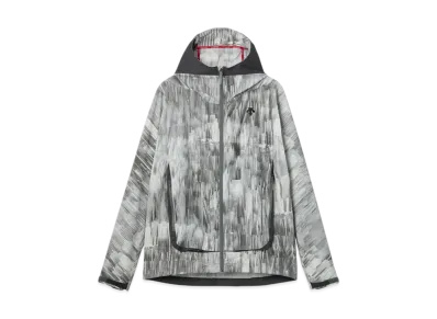 DESCENTE ALLTERRAIN Windshell Hoodie "Gray Print"