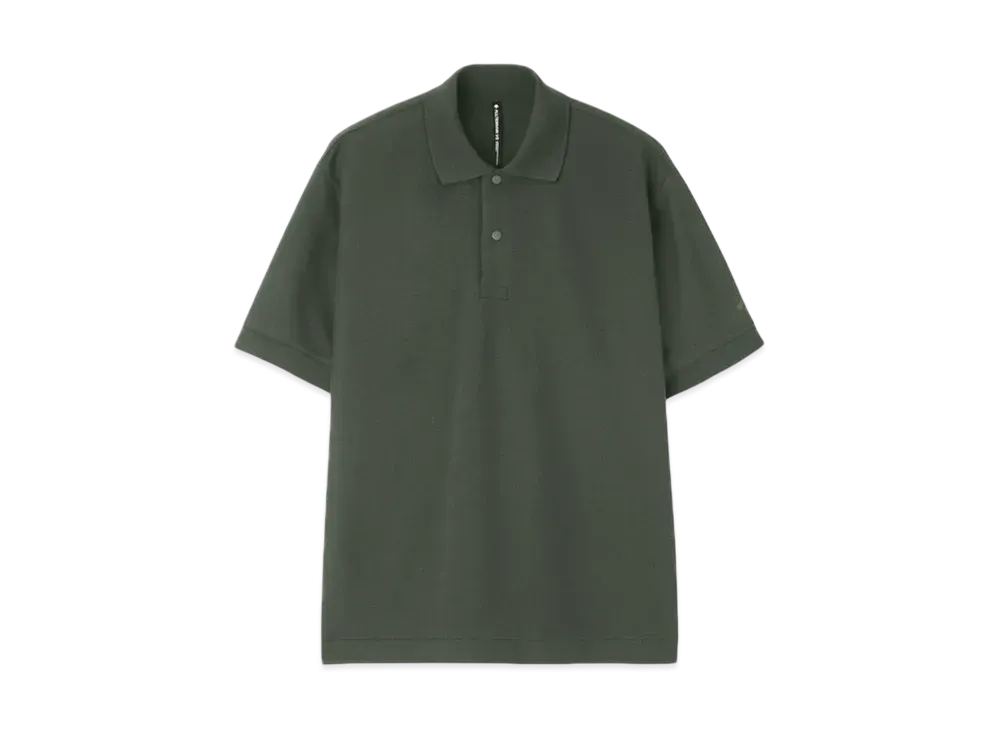 DESCENTE ALLTERRAIN Stretch Pique Polo Shirt "Slate Forest"