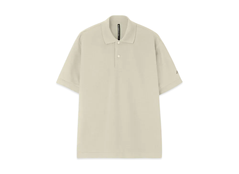 DESCENTE ALLTERRAIN Stretch Pique Polo Shirt "Gray Beige"
