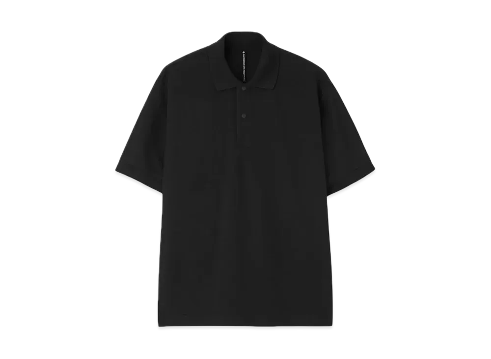 DESCENTE ALLTERRAIN Stretch Pique Polo Shirt "Smoke Black"