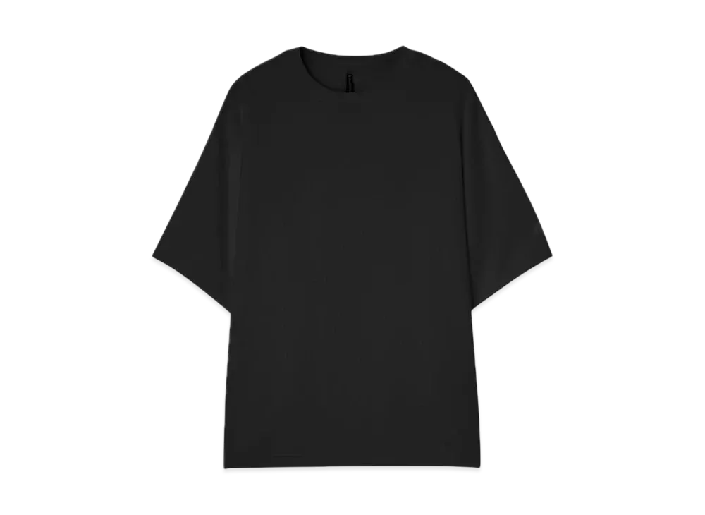 DESCENTE ALLTERRAIN Stretch Twill Half Sleeve T-Shirt "Smoke Black"