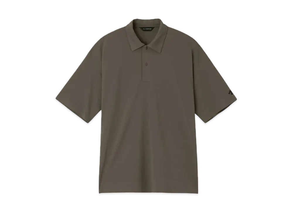 DESCENTE ALLTERRAIN Seamless Pique Polo Shirt "Asphalt Gray"