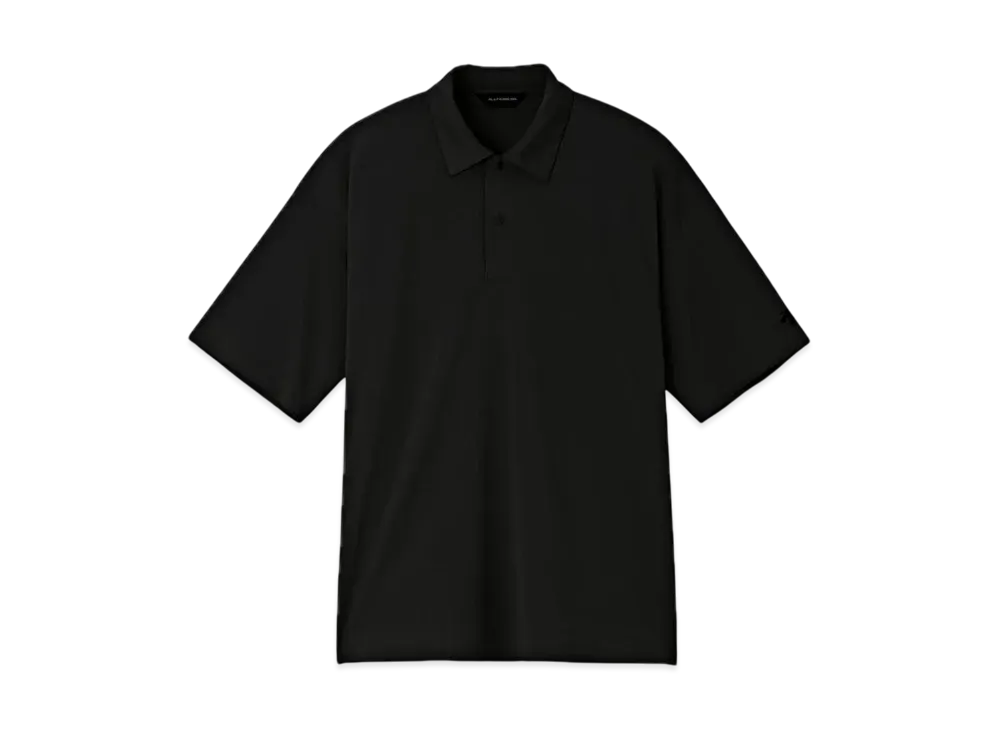 DESCENTE ALLTERRAIN Seamless Pique Polo Shirt "Black"