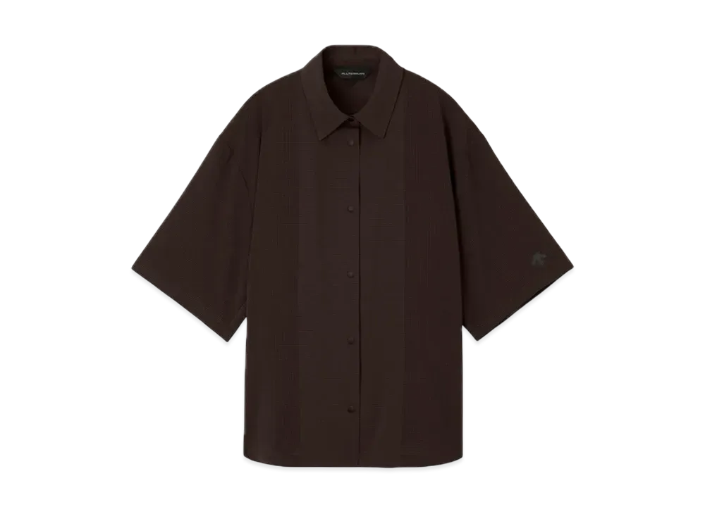 DESCENTE ALLTERRAIN Skimatec Air Half Sleeve Shirt "Deep Mahogany"