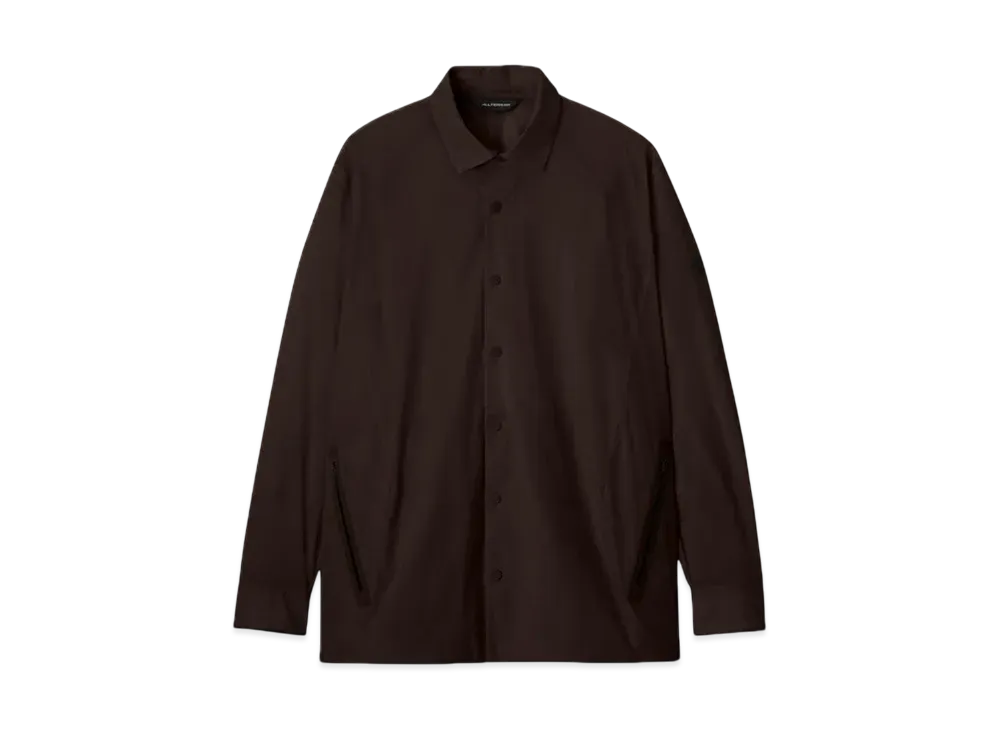 DESCENTE ALLTERRAIN Lightweight Shell Shirt Jacket "Deep Mahogany"