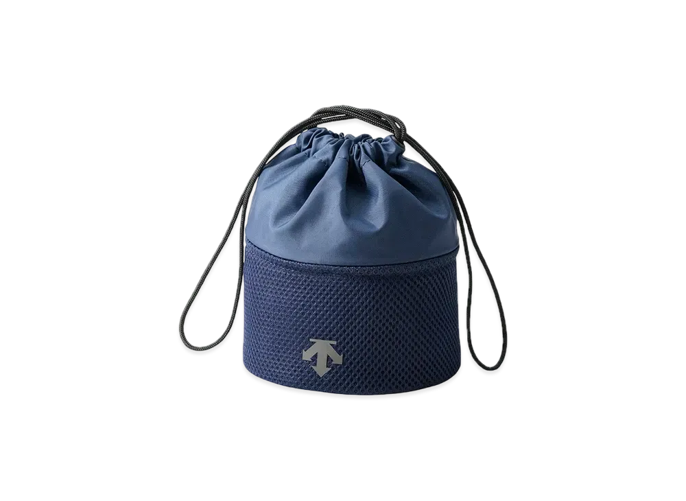 DESCENTE ALLTERRAIN W Russell Mesh Drawstring Pouch "Navy"
