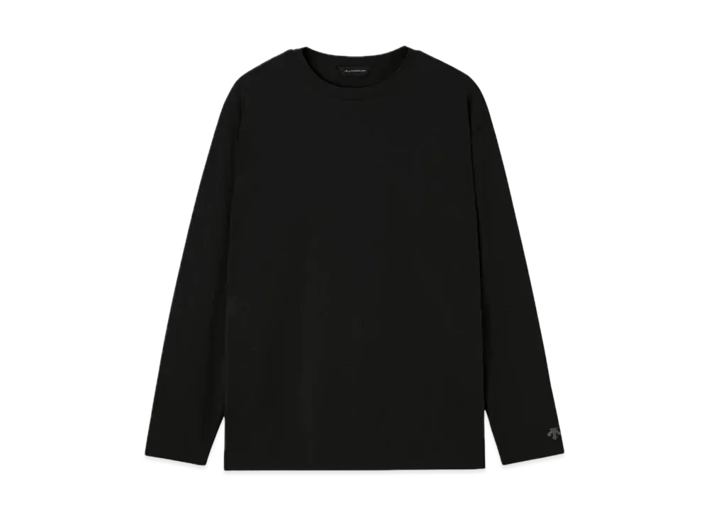 DESCENTE ALLTERRAIN Double Tailoring Crew Neck Shirt "Black"