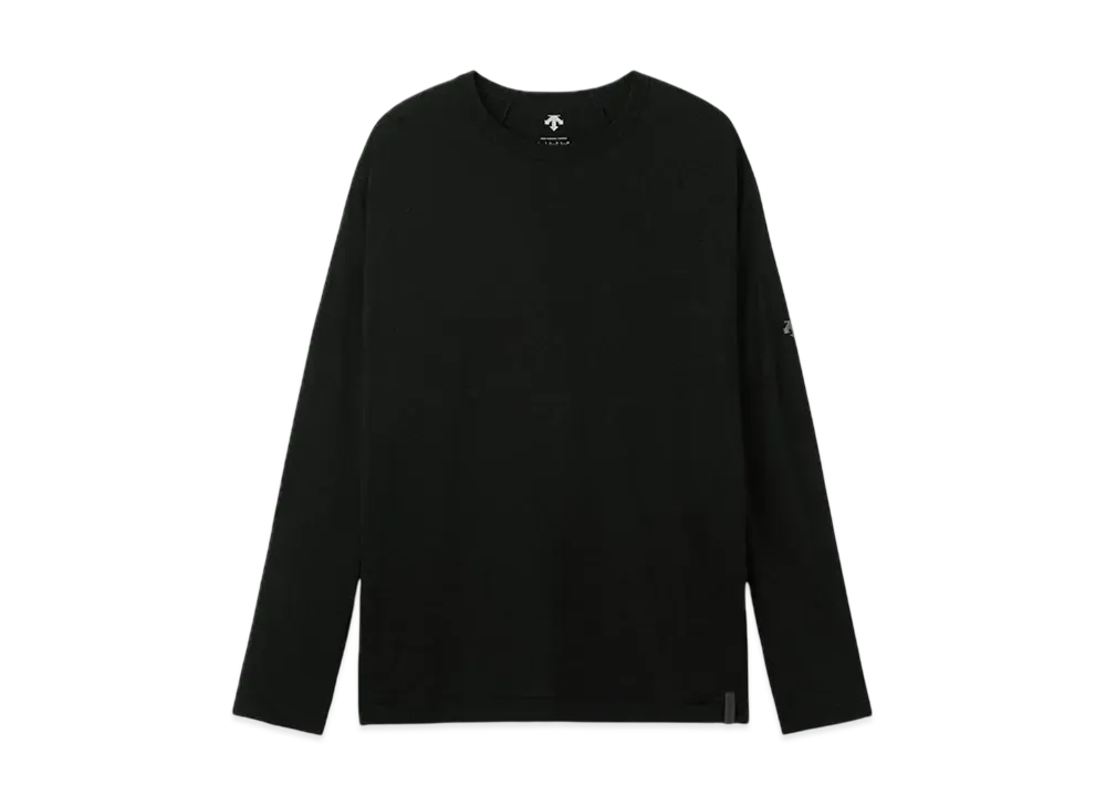DESCENTE ALLTERRAIN Wool Long Sleeve T-Shirt "Black"
