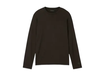 DESCENTE ALLTERRAIN Wool Mix Long Sleeve T-Shirt "Deep Mahogany"