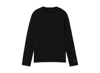 DESCENTE ALLTERRAIN Wool Mix Long Sleeve T-Shirt "Black"