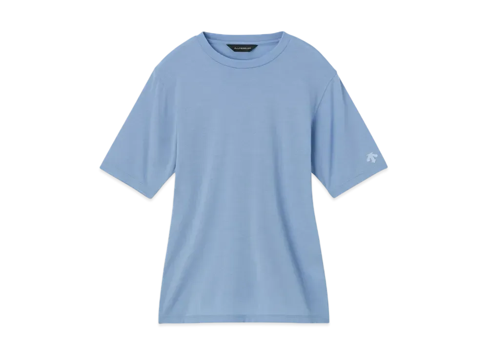 DESCENTE ALLTERRAIN Wool Mix T-Shirt "Aquamarina"