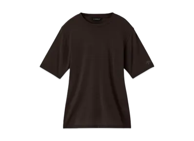DESCENTE ALLTERRAIN Wool Mix T-Shirt "Deep Mahogany"