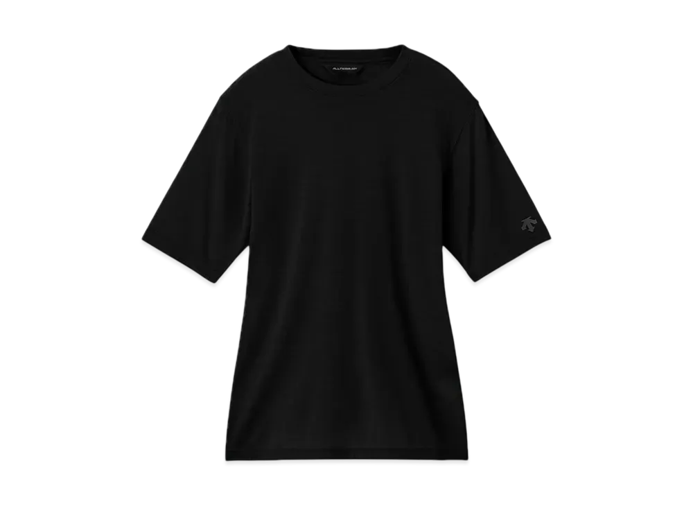DESCENTE ALLTERRAIN Wool Mix T-Shirt "Black"