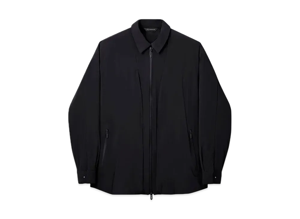DESCENTE ALLTERRAIN Insulated Lightweight Long Sleeve Shirt Jacket "Black"